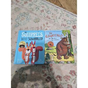 Toddler Kids Book Bundle The Gruffalo The Squirrels Who Squabbled